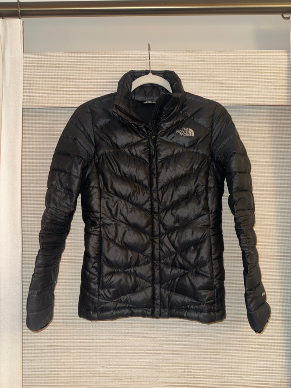 The North Face Aconcagua 550 Black Quilted Goose Down Puffer Jacket- XS